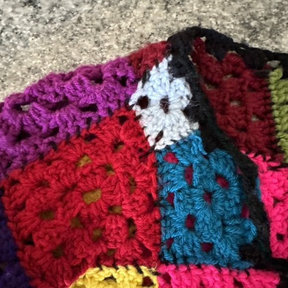 Women Handmade Retro Open Cardigan Crochet Square Knitted Sweaters‎ #990 - Picture 6 of 14